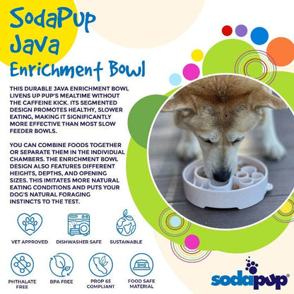 SodaPup Slow Feeder Bowl, Java