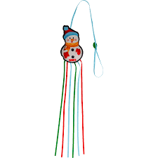 KONG Holiday Teaser Snowman Cat Toy