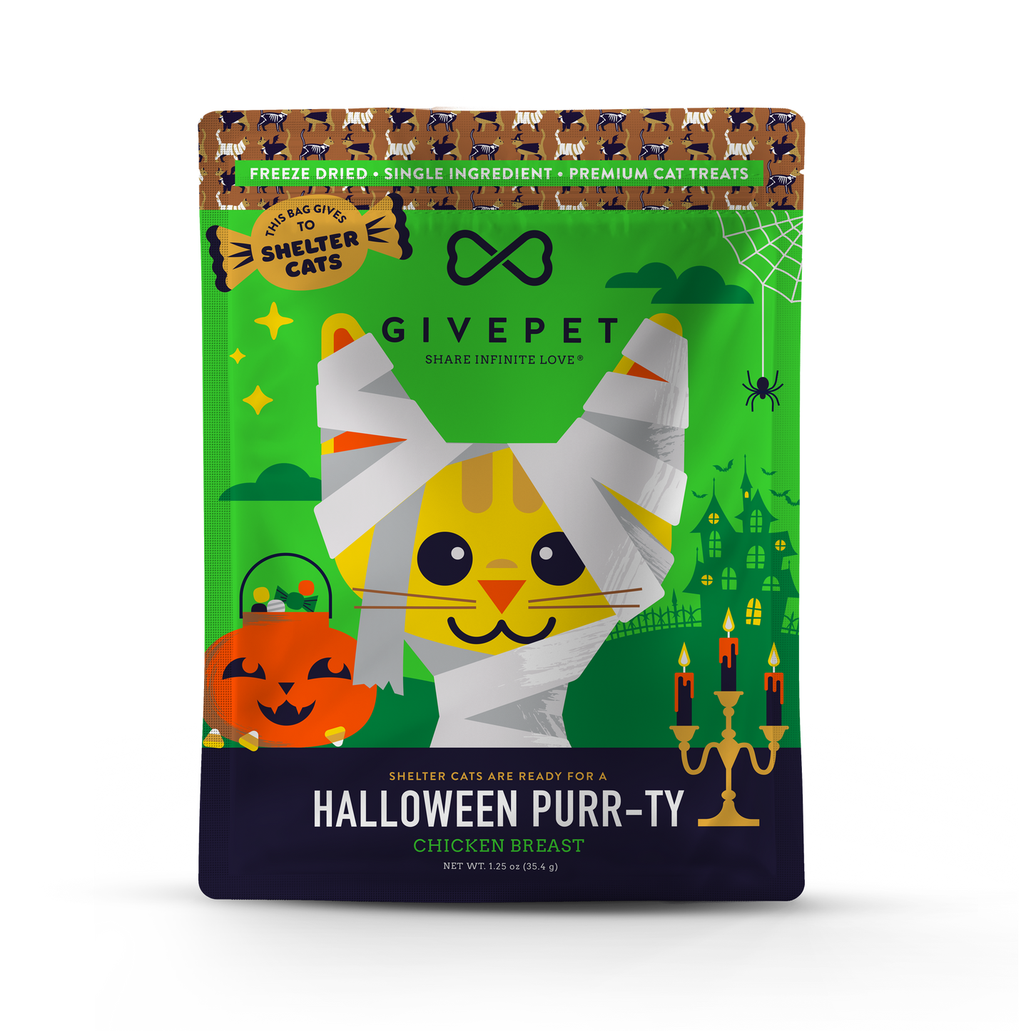 GivePet "Halloween Purr-ty" Freeze-Dried Cat Treats