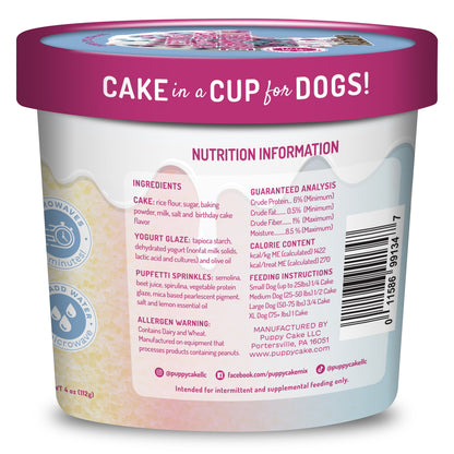Cuppy Cake Dog Cake in a Cup
