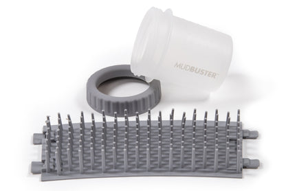 Dexas MudBuster Portable Dog Paw Washer/Paw Cleaner, Light Gray