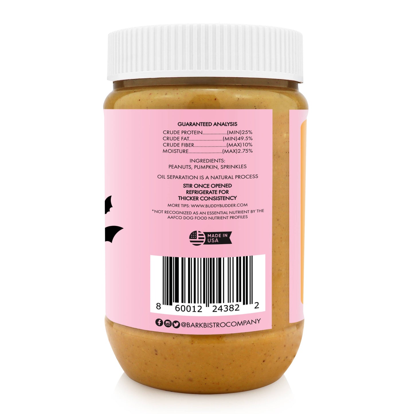 Bark Bistro Dog Halloween Boo Budder Peanut Butter