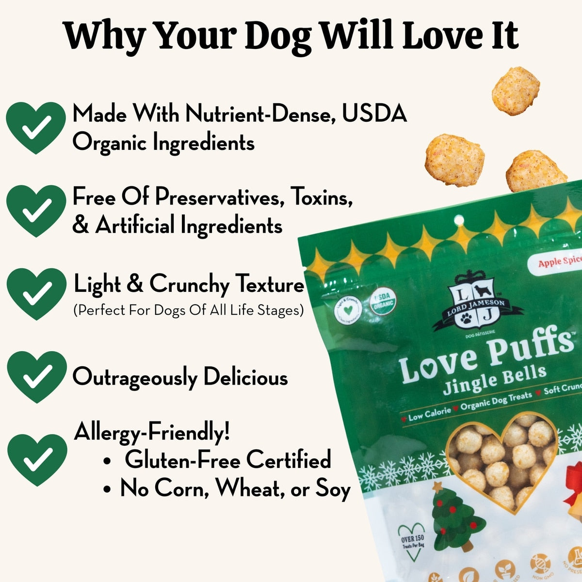 Lord Jameson Love Puffs Jingle Bells Snack Pack