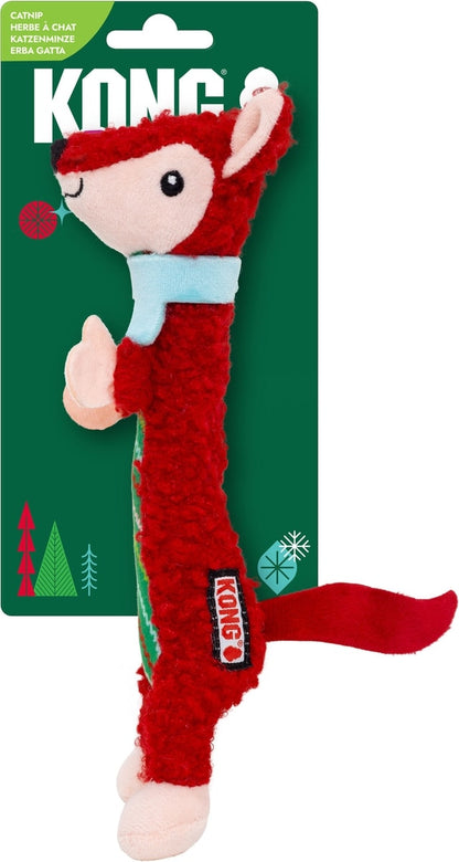 KONG Holiday Cat Luvs Fox Plush Cat Toy with Catnip