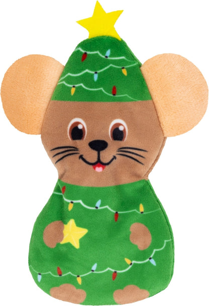 KONG Holiday Refillables Mouse Plush Cat Toy with Catnip