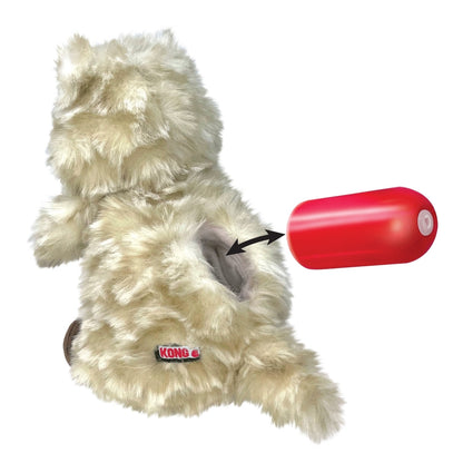 KONG Holiday Comfort Wuzzeez Capybara Squeaky Plush Dog Toy, Medium