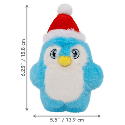 KONG Holiday Snuzzles Santa Penguin Squeaky Plush Dog Toy, Small