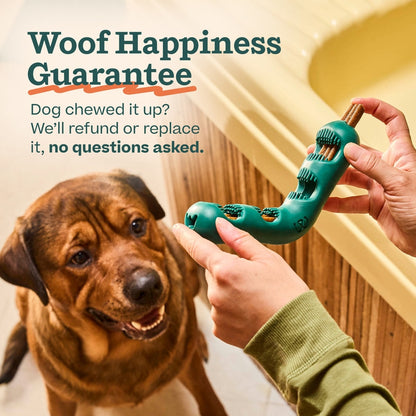 Woof Holiday Bite n' Brush for Dogs
