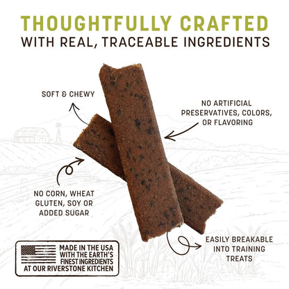 Earth Animal Wisdom Air-Dried From the Soil Recipe Premium Natural Insect-Based Jerky Strips Dog Treats
