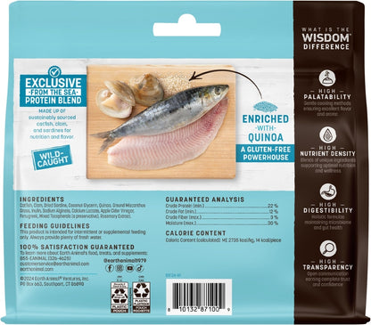Earth Animal Wisdom Air-Dried From the Sea Recipe with Catfish, Clams, & Sardines Premium Natural Jerky Strips Dog Treats