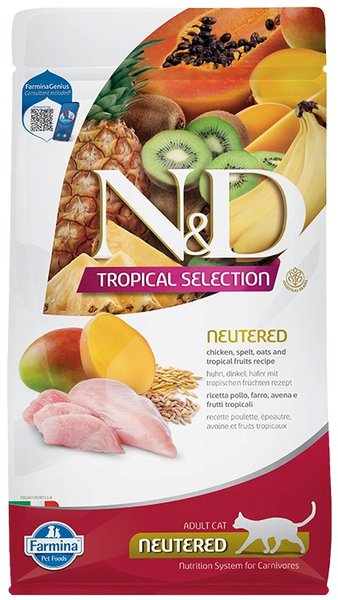 Farmina N&D Tropical Selection Chicken Neutered Dry Cat Food