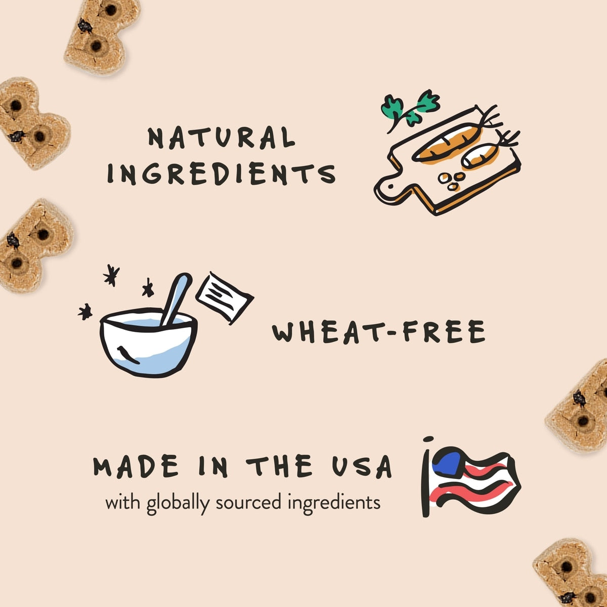 Bocce's Bakery Quack Quack Quack Duck & Blueberry Recipe Soft & Chewy Dog Treats, 6-oz bag