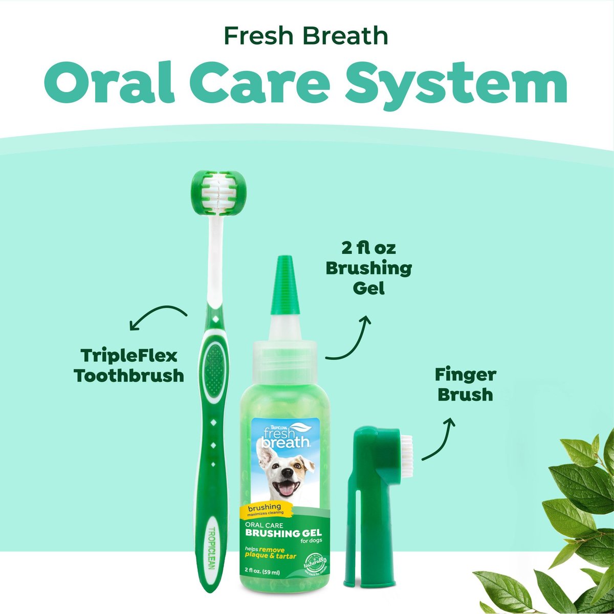 Fresh Breath Dog Oral Care Kit, Small/Medium Dog
