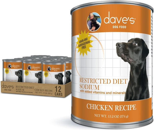 Dave's Pet Food Restricted Sodium Chicken Recipe Grain-Free Wet Dog Food