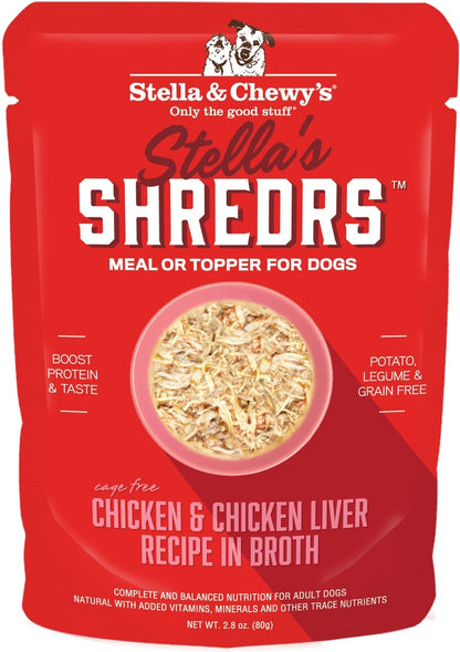 Stella & Chewy's Stella’s Shredrs Cage Free Chicken & Chicken Liver Recipe in Broth
