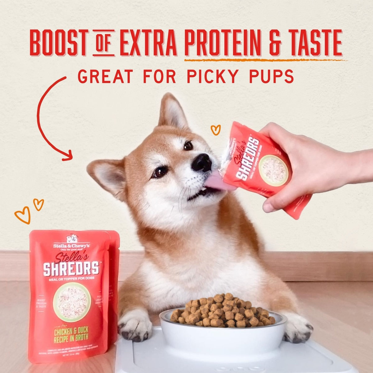Stella & Chewy's Stella’s Shredrs Grass Fed & Cage Free Beef & Chicken Recipe in Broth