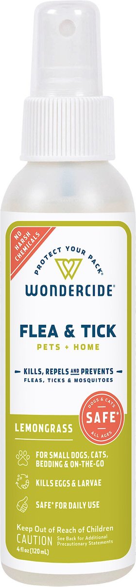 Wondercide Lemongrass and Essential Oils Home, Flea and Tick Spray for Dogs and Cats