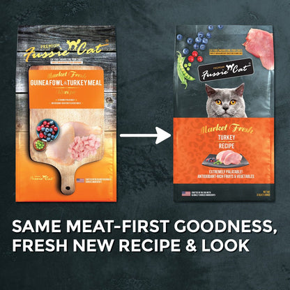 Fussie Cat Market Fresh Grain-Free Turkey Dry Food