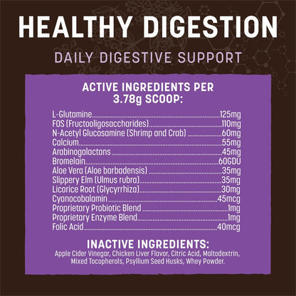 Earth Animal Apothecary Healthy Digestion Digestive Nutritional Probiotic Powder Supplement for Dogs & Cats