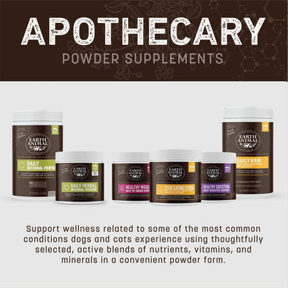 Earth Animal Apothecary Healthy Digestion Digestive Nutritional Probiotic Powder Supplement for Dogs & Cats