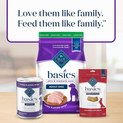 Blue Buffalo Basics Skin & Stomach Care Adult Grain-Free Turkey & Potato Recipe Dry Dog Food