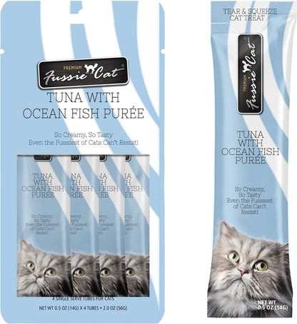 Fussie Cat Tuna with Ocean Fish Puree Lickable Cat Treats