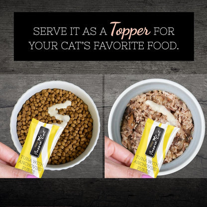 Fussie Cat Tuna Anchovies Puree Lickable Cat Treats