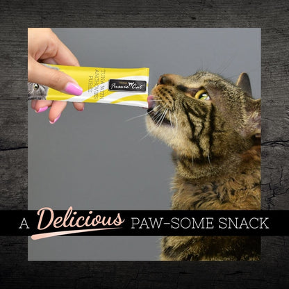 Fussie Cat Tuna Anchovies Puree Lickable Cat Treats