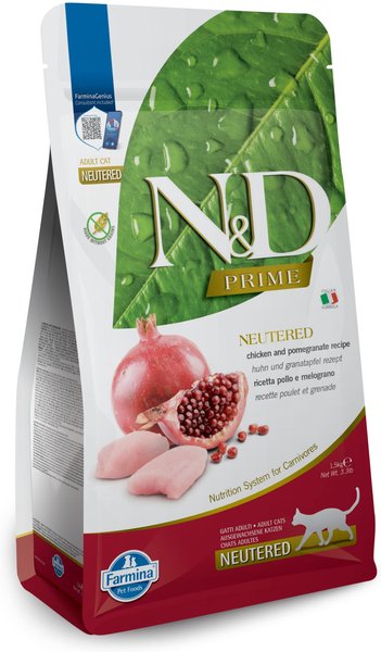 Farmina N&D Prime Chicken and Pomegranate Grain-Free Formula Dry Cat Food