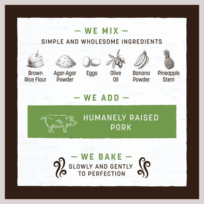 Earth Animal No-Hide Stix Pork Recipe Rawhide Alternative Chew Dog & Cat Treat Sticks