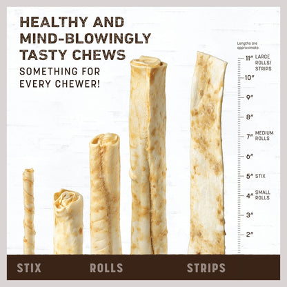 Earth Animal No-Hide Stix Beef Recipe Rawhide Alternative Chew Dog & Cat Treat Sticks