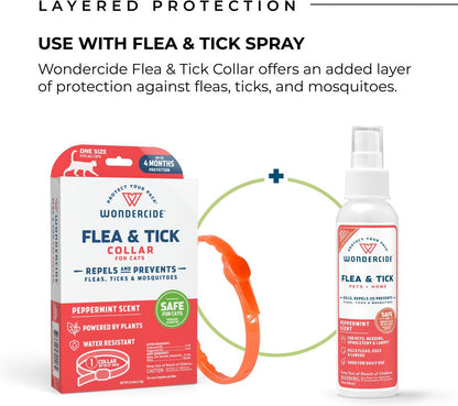 Wondercide Natural Flea, Tick & Mosquito Repellent Cat Collar, Peppermint