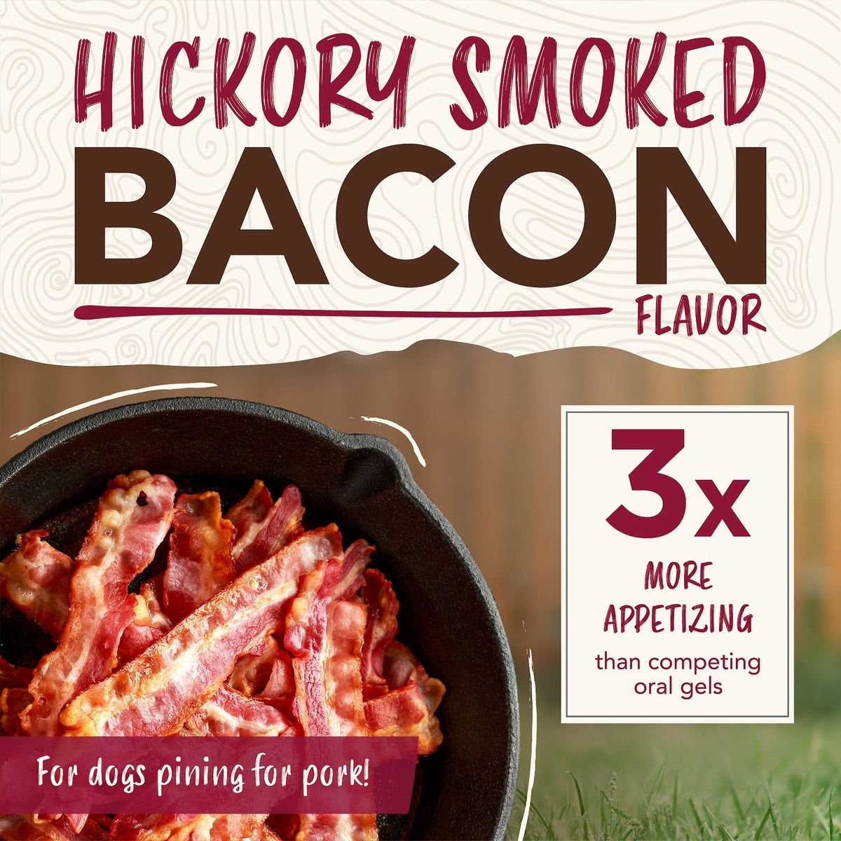 TropiClean Enticers Hickory Smoked Bacon Flavored Toothpaste Dog Tooth Brushing Kit