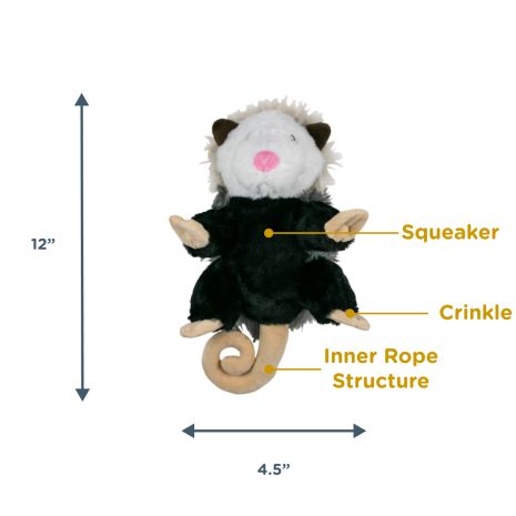 Tall Tails Dog Possum Rope Body Toy