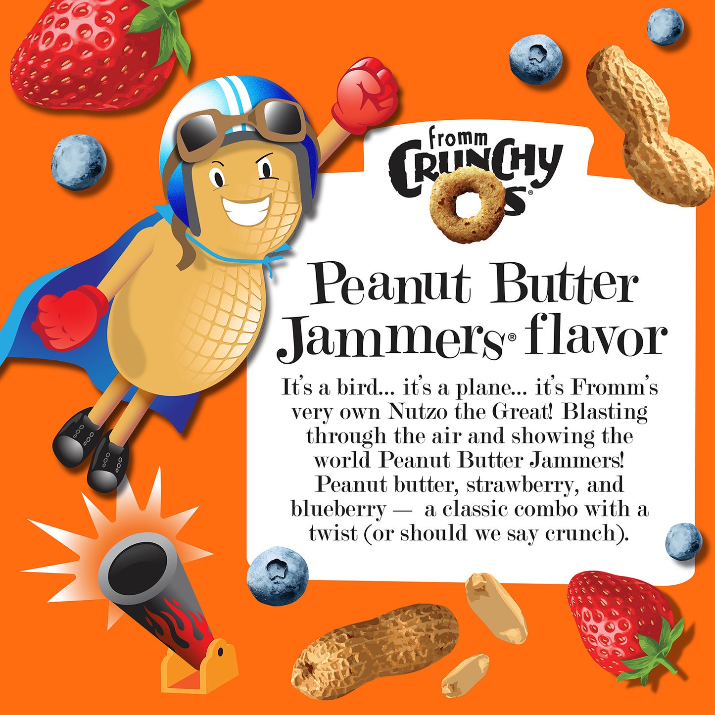 Crunchy Os Peanut Butter Jammers Flavor Dog Treats