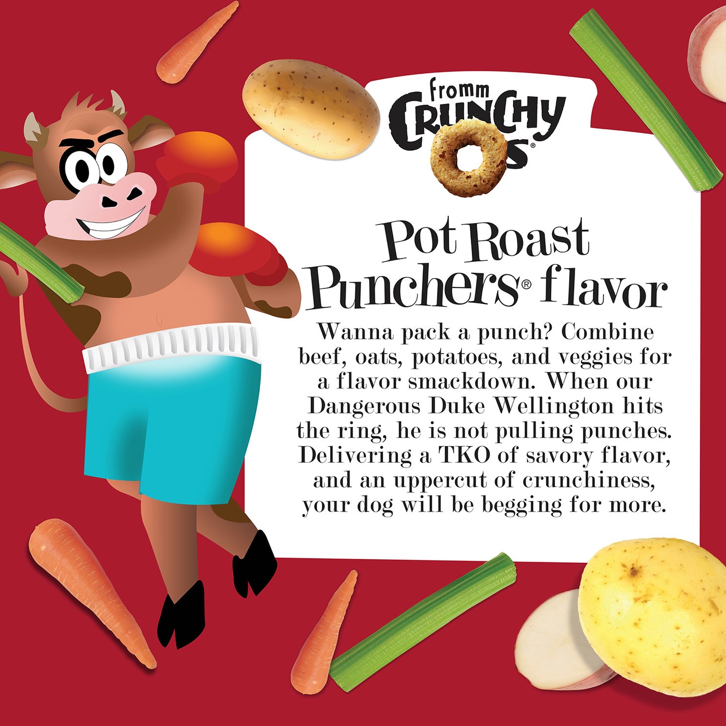 Crunchy Os Pot Roast Punchers Flavor Dog Treats